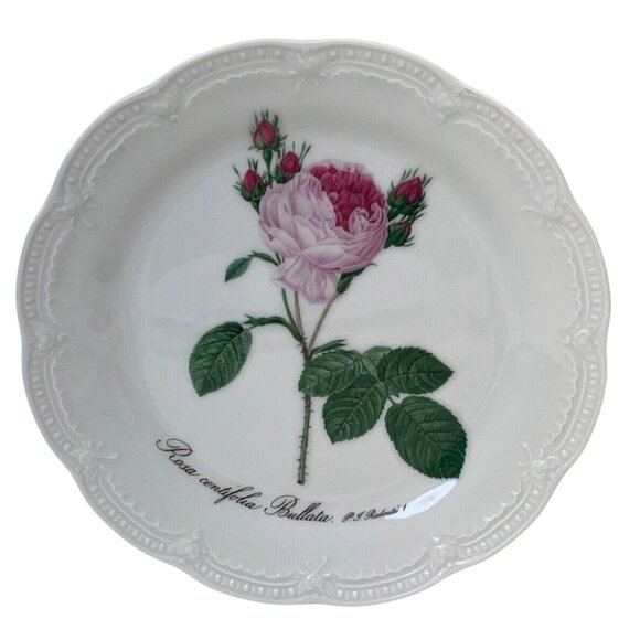 4 Hutschenreuther Viktoria Rose Salad Decorator Plates Germany 7 1/2" - Picture 5 of 7